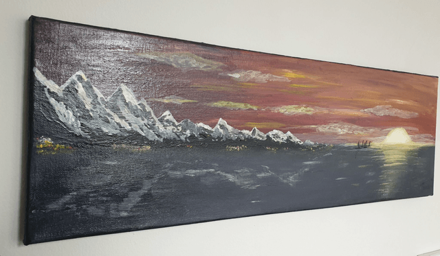 "Coucher sur le Lac" [Sunset over the Lake]