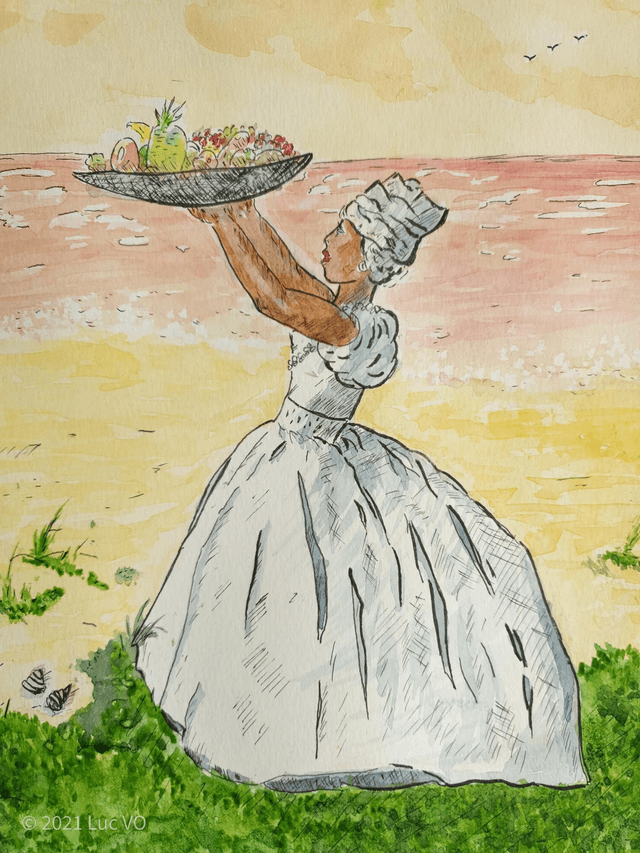 Aminata, la Laveuse du Marigot  (Vendu/Sold)