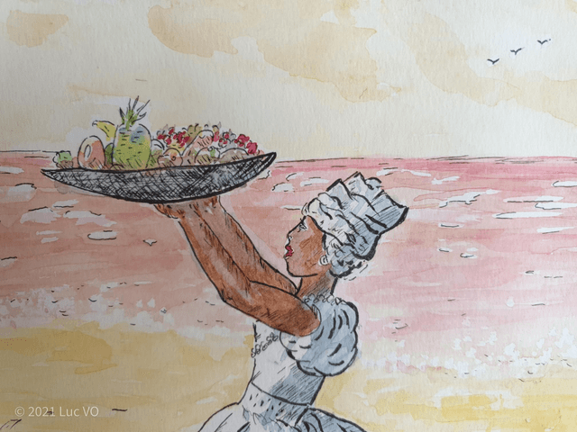 Aminata, la Laveuse du Marigot  (Vendu/Sold)