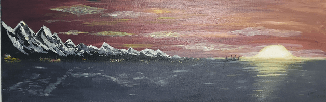 &quot;Coucher sur le Lac&quot; [Sunset over the Lake]